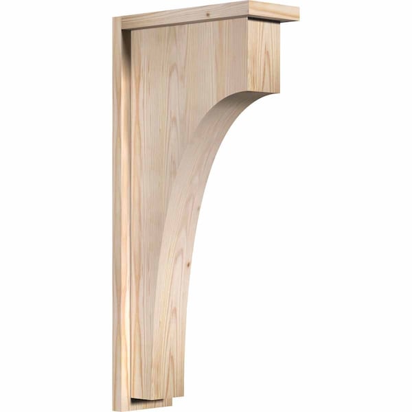 Ekena Millwork Huntington Smooth Corbel w/Backplate, Douglas Fir, 5 1/2"W x 14"D x 30"H COR06X14X30HUN01SDF - main